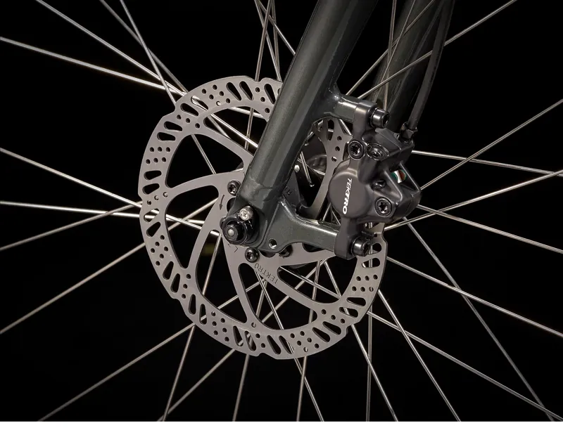 Trek Verve 2 Equipped Lowstep Hybrid Bike in Grey -5